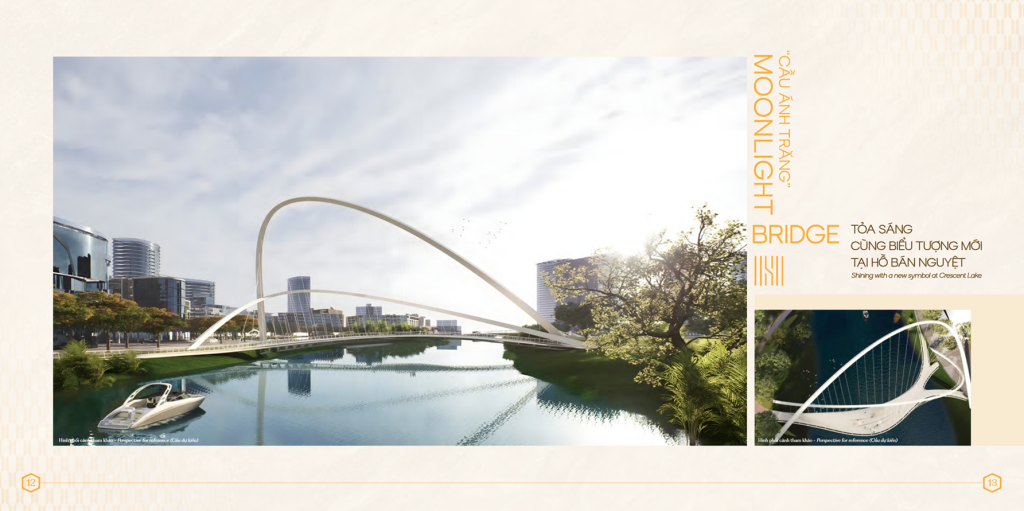 Cầu Ánh Trăng - Hồ Bán Nguyệt